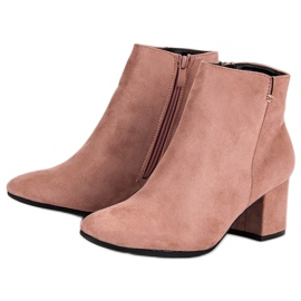 Nio Nio Botas de gamuza clásicas rosado 4