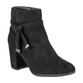 Botines de ante negros 1