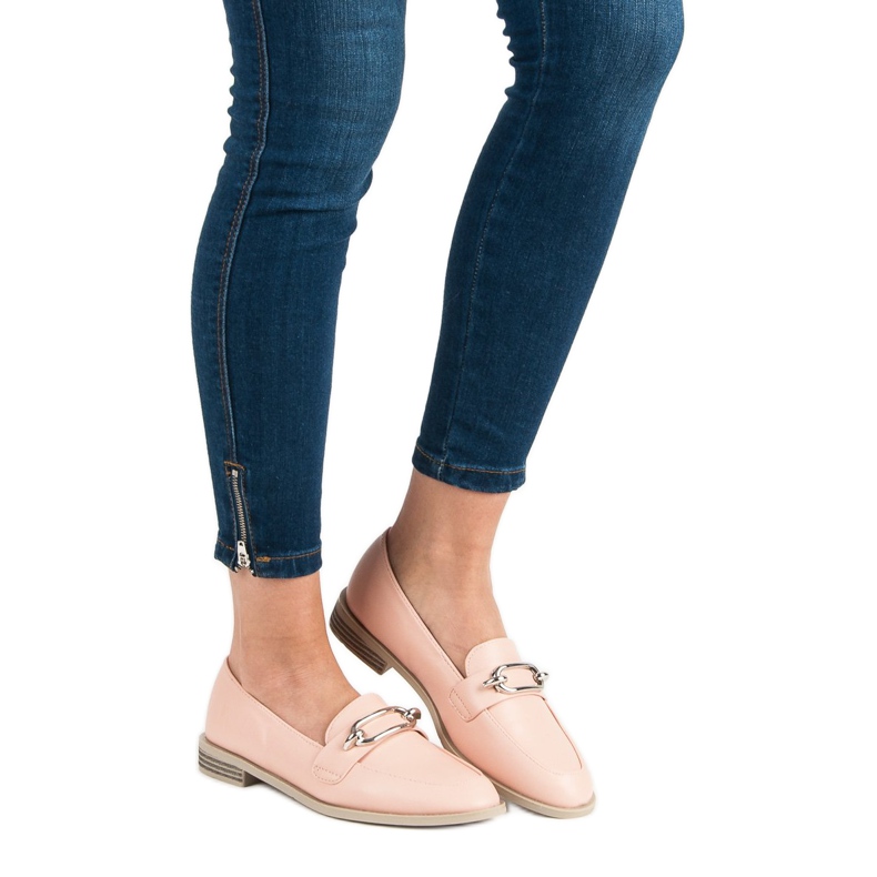 Super Me Mocasines en polvo rosa 1