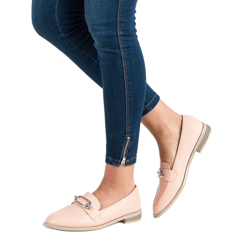 Super Me Mocasines en polvo rosado 2