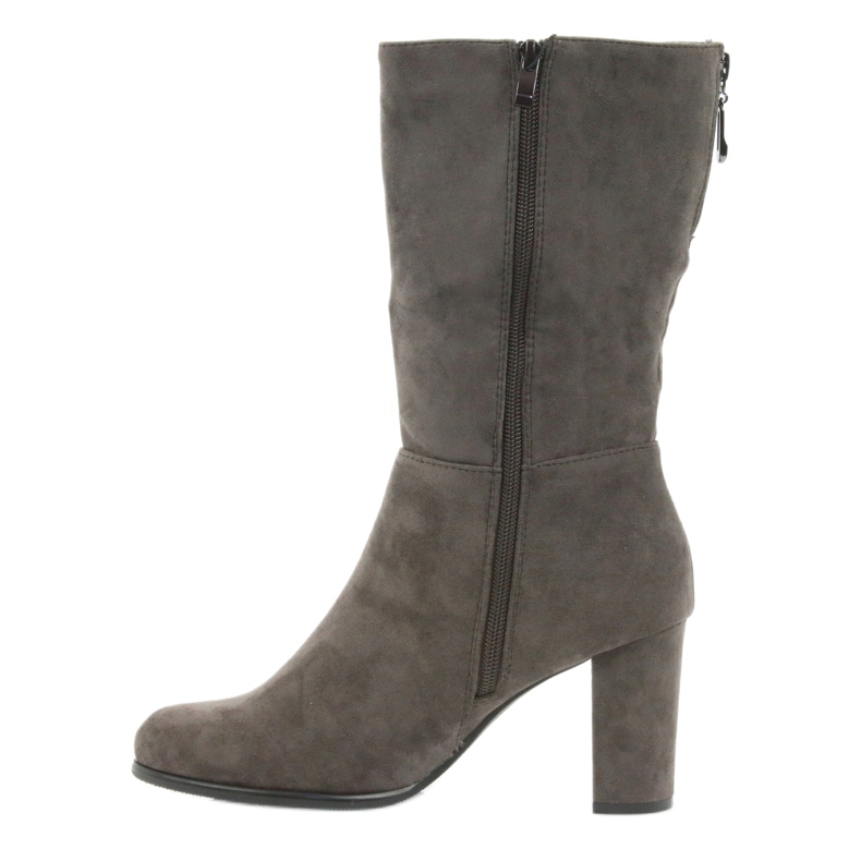 Botas oscuras botas Coffe Sergio leone beige 2