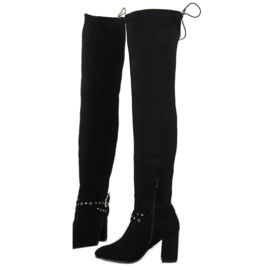 Botas negras de tacón S169 negro 2