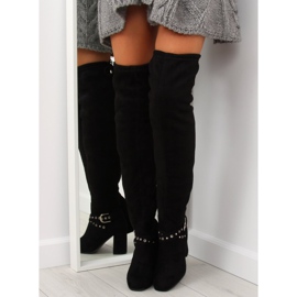Botas negras de tacón S169 negro 3
