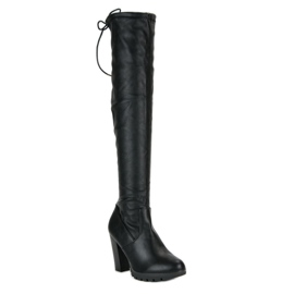 Cm Paris Botas por encima de la rodilla en el poste negro 2