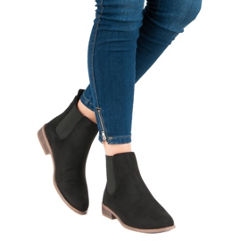 Via Giulia  Botines Chelsea de ante negro 5