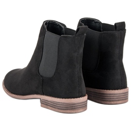 Via Giulia  Botines Chelsea de ante negro 2