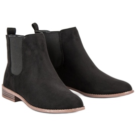 Via Giulia  Botines Chelsea de ante negro 3