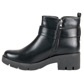 Botines plataforma negros 1