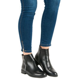 Super Me Botas clásicas con cremallera decorativa. negro 4