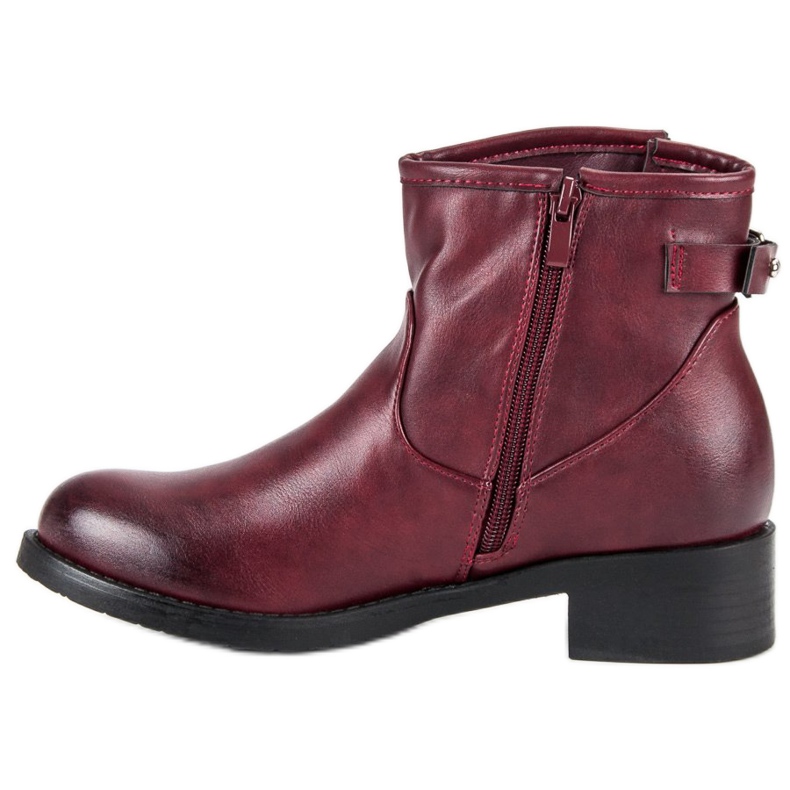Super Me Botas burdeos casuales rojo 1