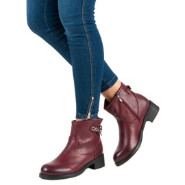 Super Me Botas burdeos casuales rojo 5