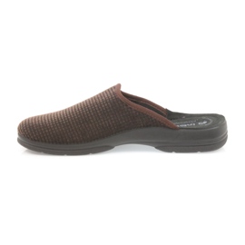Inblu Pantuflas marrones para hombre marrón 2