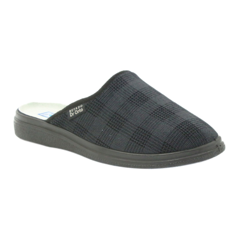 Zapatos de hombre BefadoZapatillas 125m, zapatillas sanitarias negro gris 1 Zapatos de hombre BefadoZapatillas 125m, zapatillas sanitarias negro gris 1