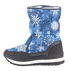 Botas de nieve de invierno cálido azul 3