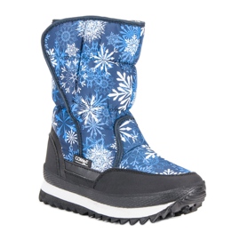 Botas de nieve de invierno cálido azul 2