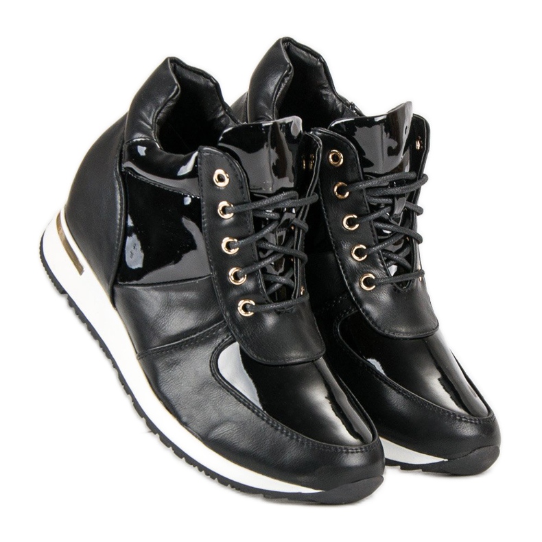 J. Star Zapatillas deportivas con cuña negro 2 J. Star Zapatillas deportivas con cuña negro 2
