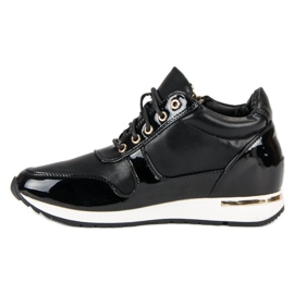 J. Star Zapatillas con cordones y cremallera negro 4