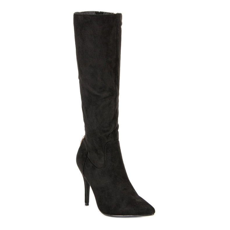 Cm Paris Botas sexy de tacón alto negro 1