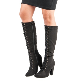 Cm Paris Botas con cordones negro 1