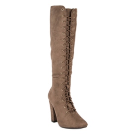 Cm Paris Botas con cordones marrón 2