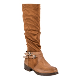 Super Me Botas de montar camel marrón 4