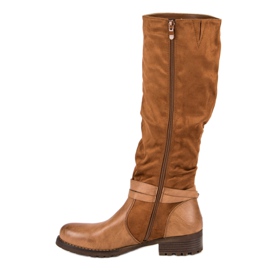 Super Me Botas de montar camel marrón 1