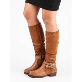 Super Me Botas de montar camel marrón 2