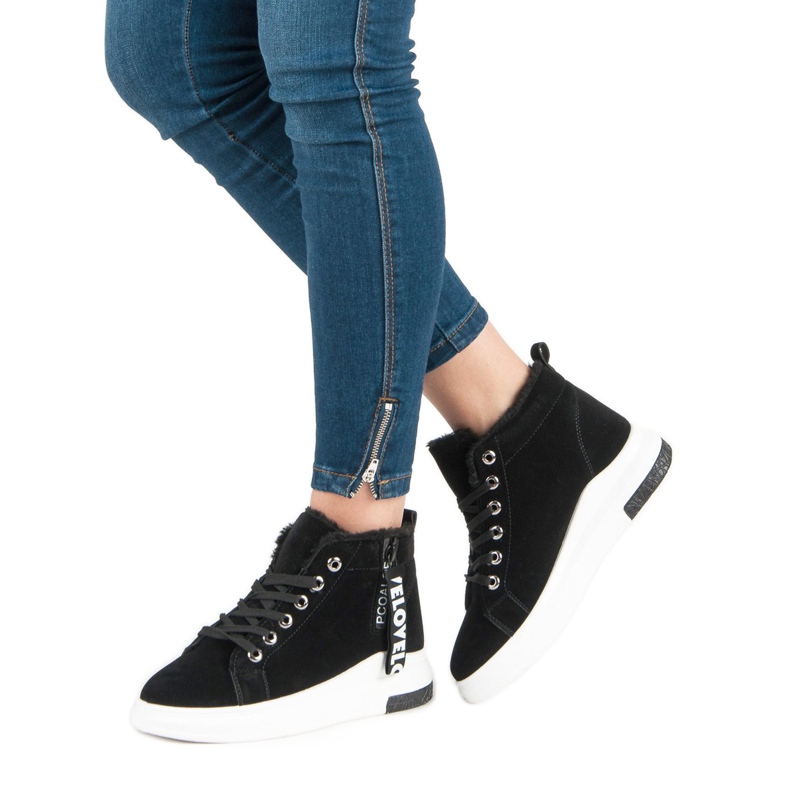 Zapatillas Cálidas Negras negro 1