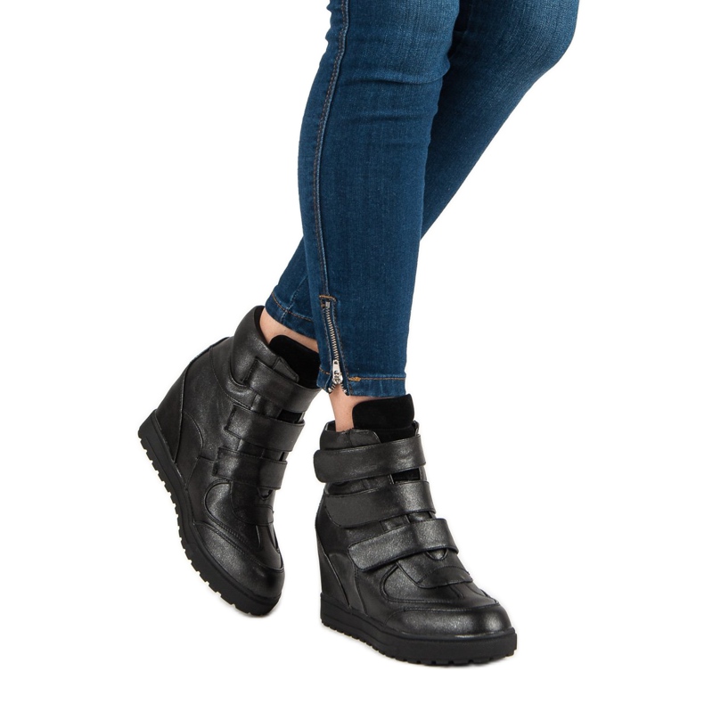 J. Star Zapatillas con Brocart negro 1