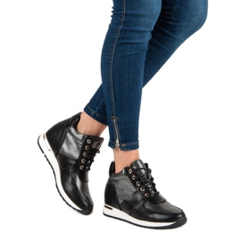 J. Star Zapatillas deportivas con cuña negro 1