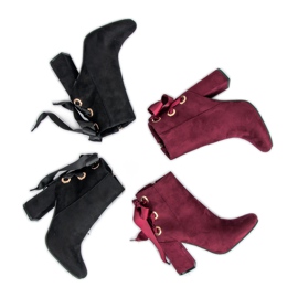 Ideal Shoes Botas sexy en el poste rojo 6