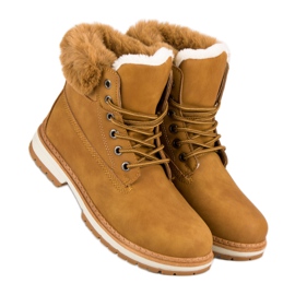 Fgm Paris Camello Trappers con piel marrón 1