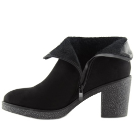 Botas negras de tacón ancho 2013 Black negro 6