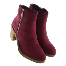 Botas con tacones granate 2013 Wine Red rojo 7