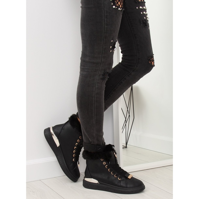 Zapatillas negras con aislamiento F506 negro 2