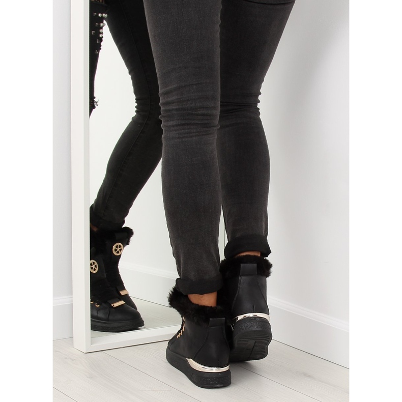 Zapatillas negras con aislamiento F506 negro 1