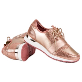 Calzado deportivo sin cordones multicolor rosado 5