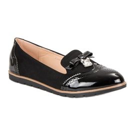 SDS Mocasines de moda negro 5