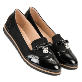 SDS Mocasines de moda negro 4
