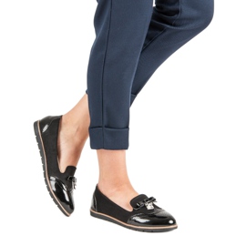 SDS Mocasines de moda negro 3