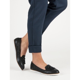 Super Me Mocasines con estilo negro 6
