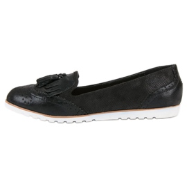 Super Me Mocasines con estilo negro 2