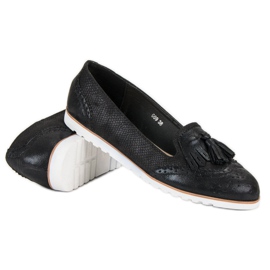 Super Me Mocasines con estilo negro 3