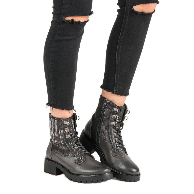 Ideal Shoes Trabajadores atados en la plataforma verde 2