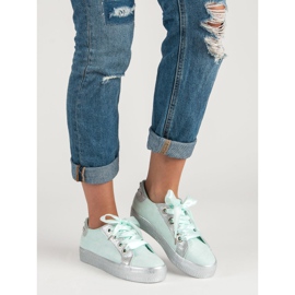 Bestelle Zapatos deportivos atados verde 2 Bestelle Zapatos deportivos atados verde 2