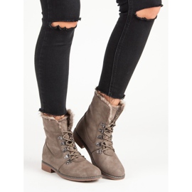 Queentina Botas con pelo marrón 1 Queentina Botas con pelo marrón 1