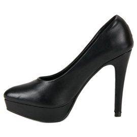 J. Star Tacones de plataforma sexy negro 5