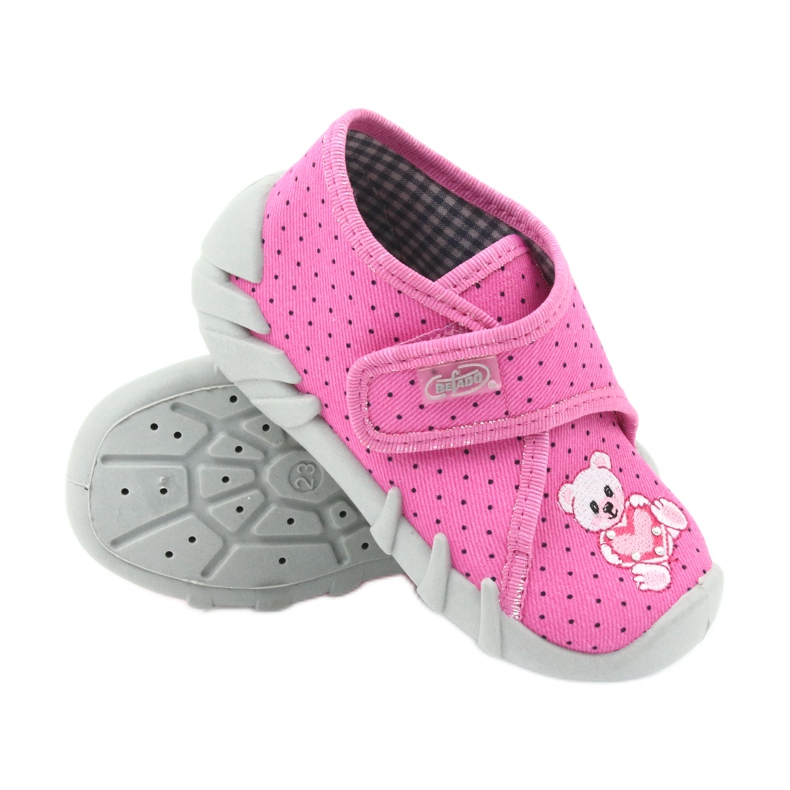 Calzado infantil befado zapatillas 112P185 rosado 4