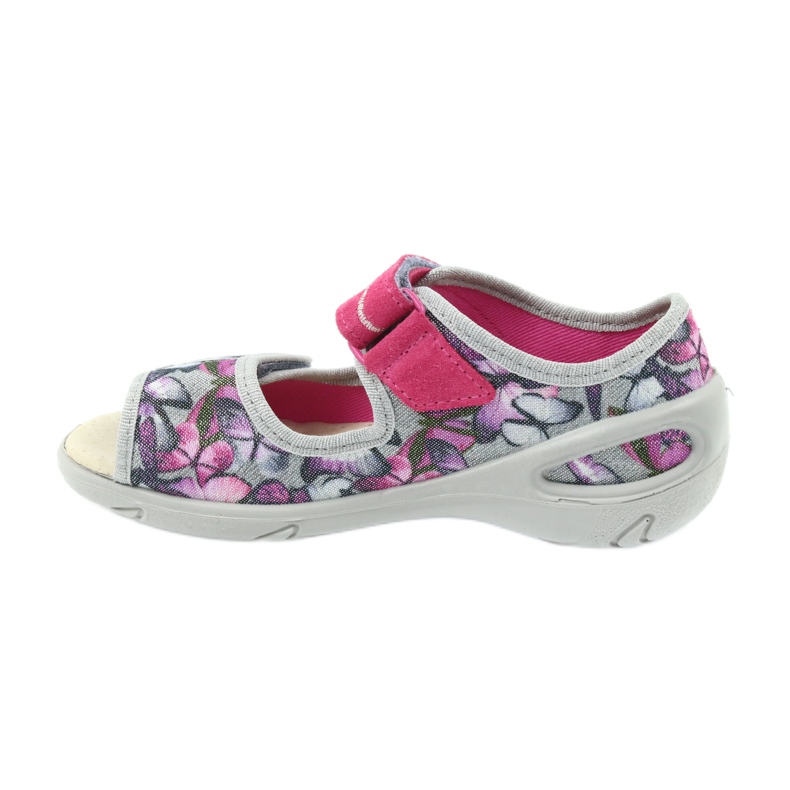 Befado calzado infantil sandalias plantilla piel 433X029 violeta gris rosado 2