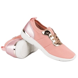 Zapatos deportivos rosas rosado 1